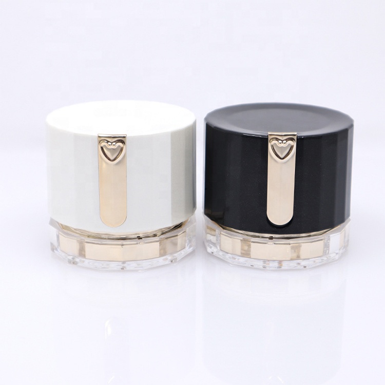 30g 50g Acrylic Cosmetic Bottles With Screw Lid and PP Liner-Travel Acrylic Cream Jar Pot Face Cream Container Packaging