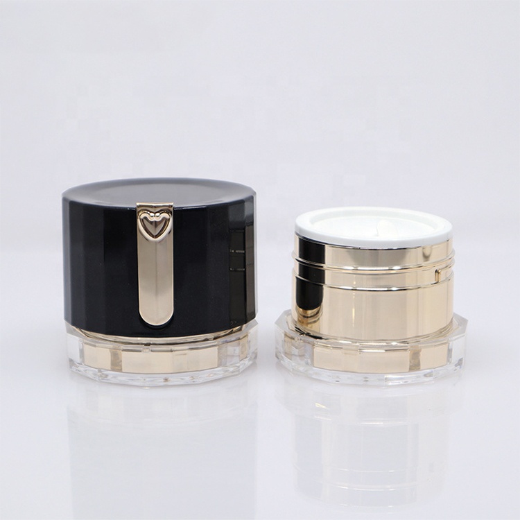 30g 50g Acrylic Cosmetic Bottles With Screw Lid and PP Liner-Travel Acrylic Cream Jar Pot Face Cream Container Packaging