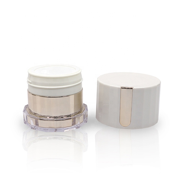30g 50g Acrylic Cosmetic Bottles With Screw Lid and PP Liner-Travel Acrylic Cream Jar Pot Face Cream Container Packaging