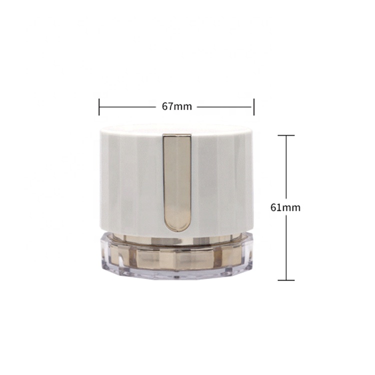 30g 50g Acrylic Cosmetic Bottles With Screw Lid and PP Liner-Travel Acrylic Cream Jar Pot Face Cream Container Packaging