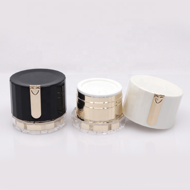 30g 50g Acrylic Cosmetic Bottles With Screw Lid and PP Liner-Travel Acrylic Cream Jar Pot Face Cream Container Packaging