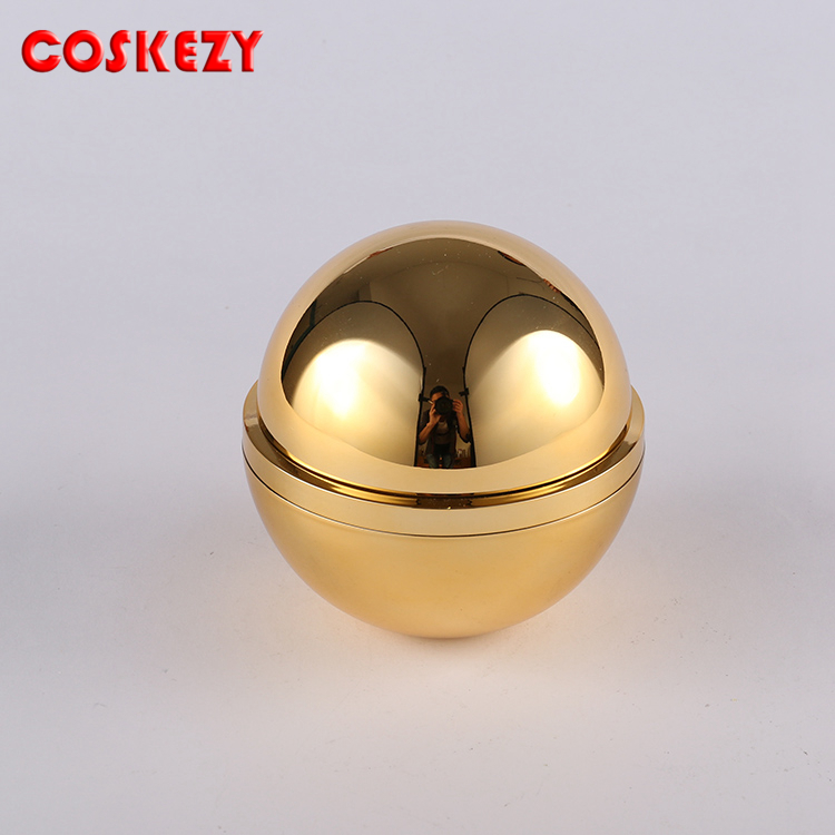 30g 50g Ball shape acrylic cream box containers wholesale, 15ml gold jar for cream cosmetic