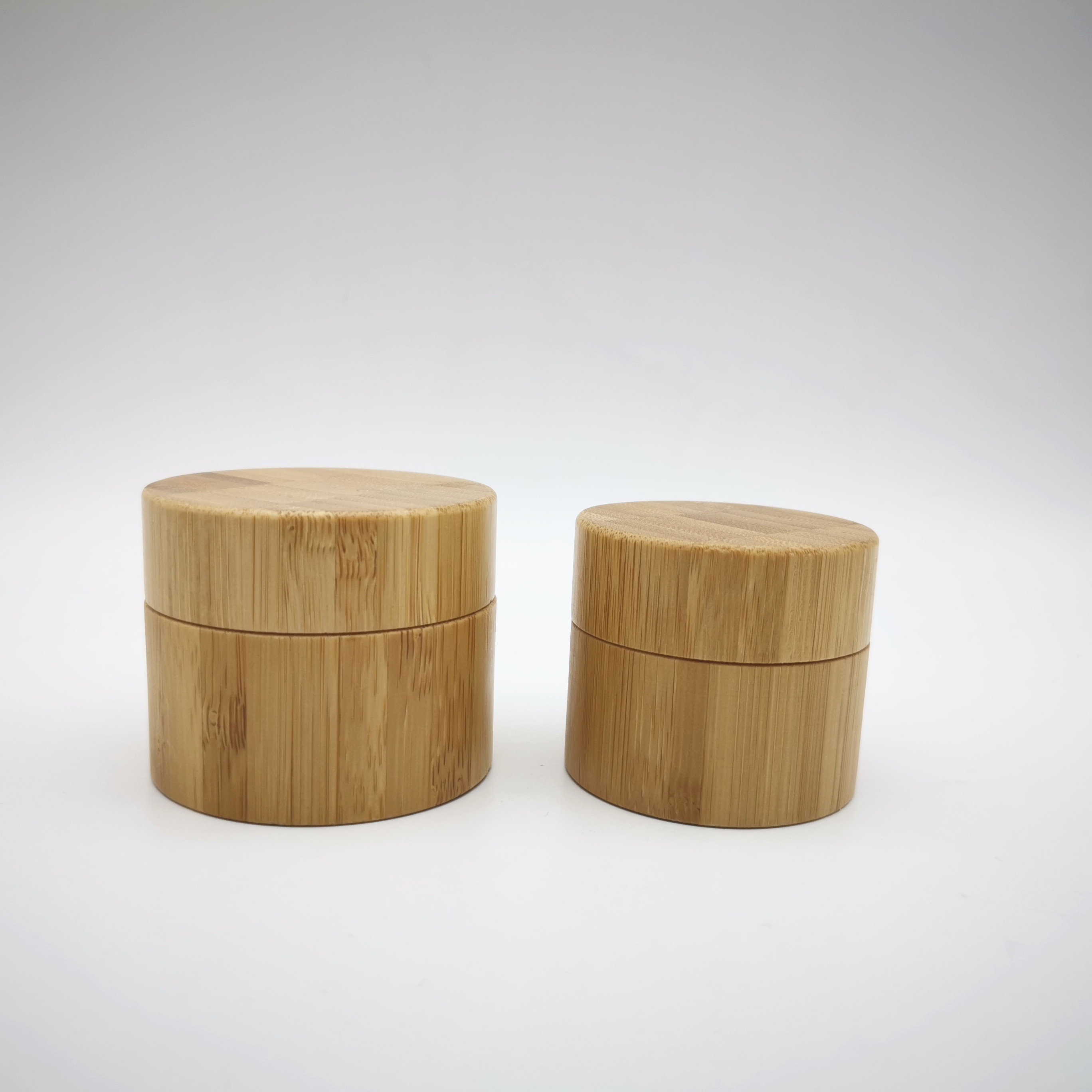 30g 50g Cosmetic Containers 100% Organic Wood Bamboo Glass Jar