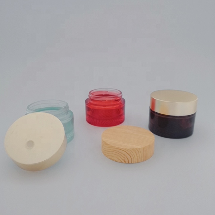 30g 50g Cosmetic Packaging Jar Clear Glass Skin Care Cream for Face Cream