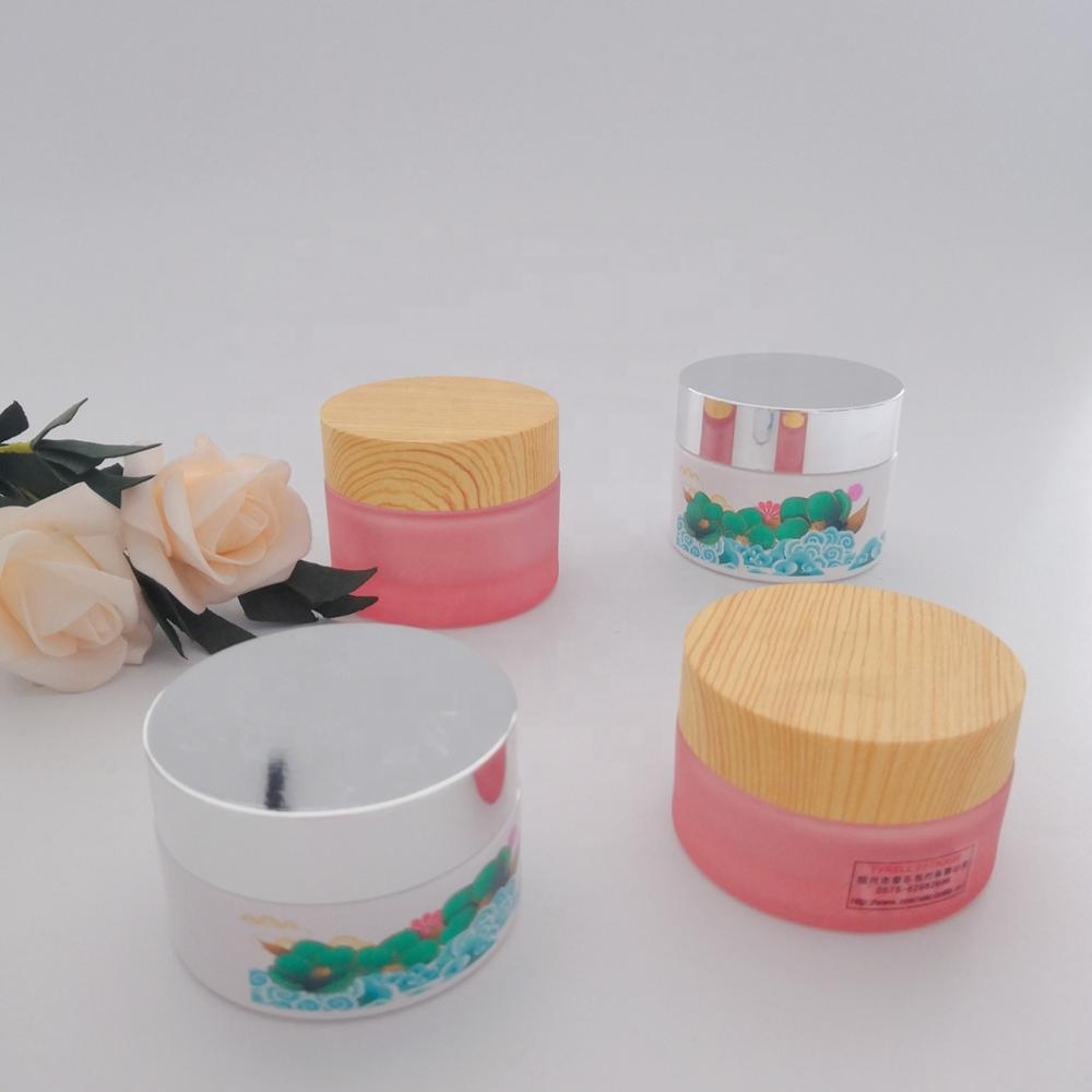 30g 50g Cosmetic Packaging Jar Clear Glass Skin Care Cream for Face Cream