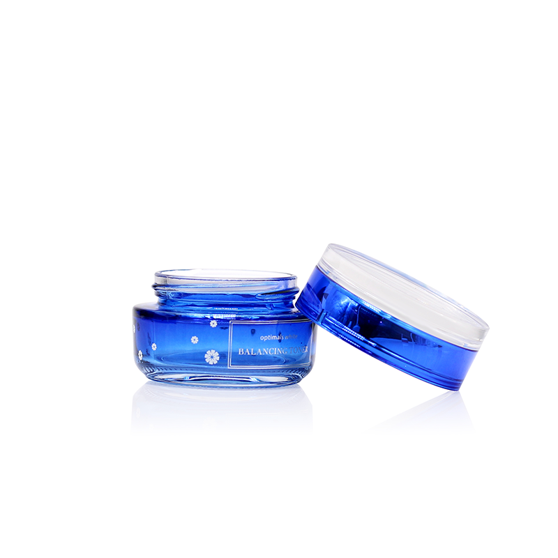 30g 50g Cosmetic glass round empty cream jar