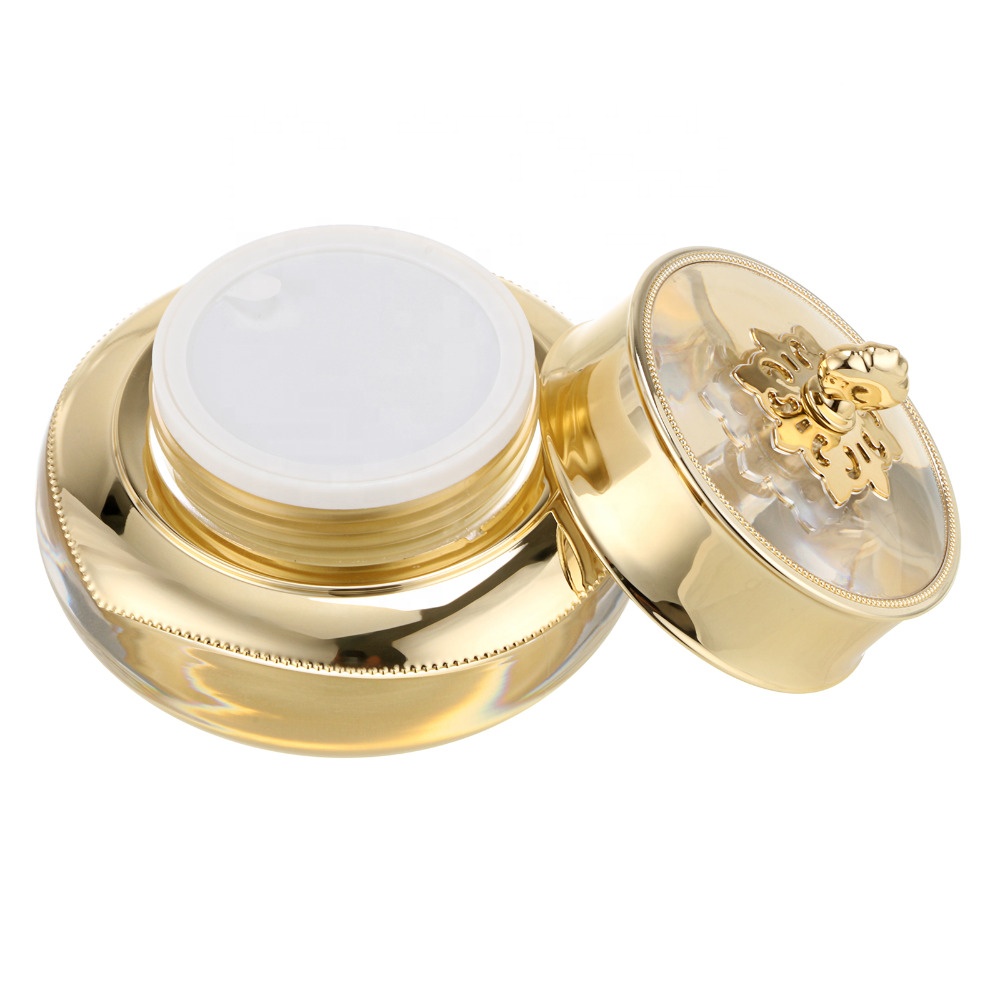 30g 50g Crown Empty Jar Bottle For NAIL ART Powder Makeup Cosmetic Cream Container Acrylic