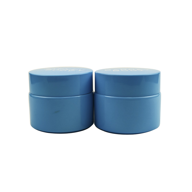 30g 50g Custom white opal glass cosmetic skincare packaging jar containers 1oz  1.7oz