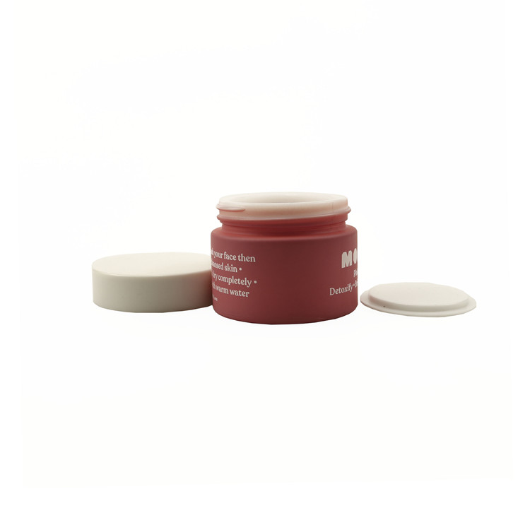 30g 50g Custom white opal glass cosmetic skincare packaging jar containers 1oz 1.7oz