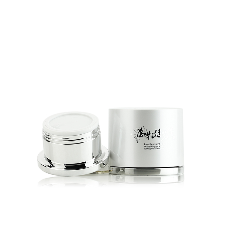 30g 50g Customized Cosmetic ABS PMMA Plastic Luxury Cream Jar W-U
