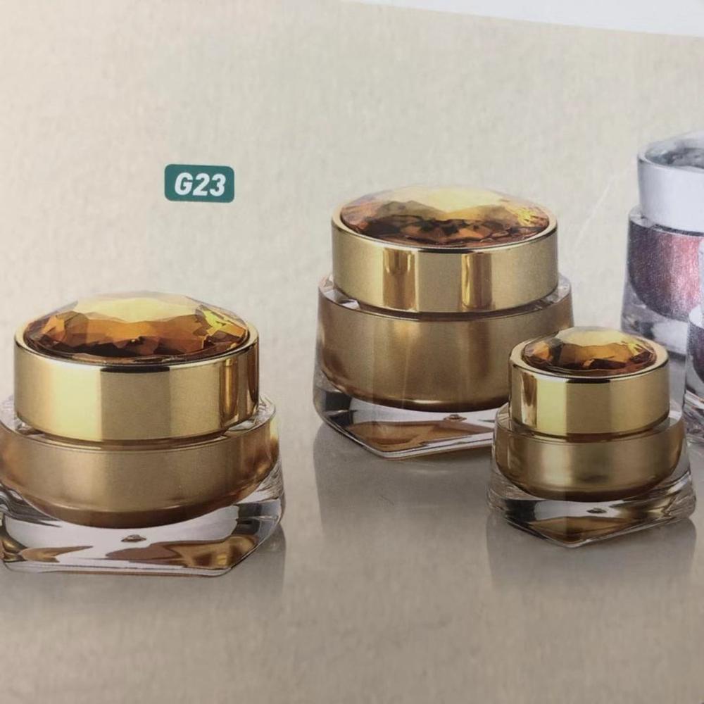 30g 50g Diamond shape acrylic cosmetics empty cream jar cosmetic cream ntainer jar