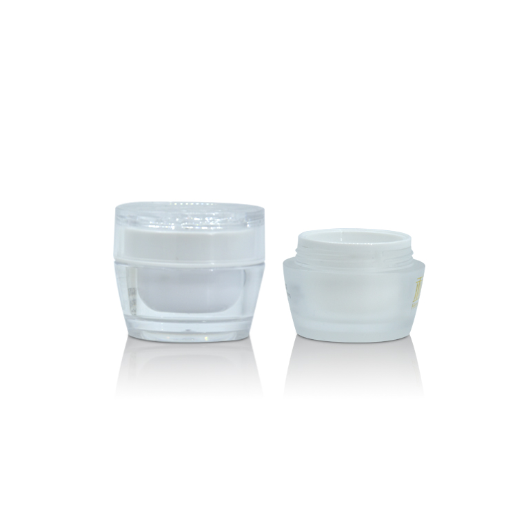 30g 50g Elegant Double Layer Acrylic Plastic Cosmetic Packaging Jar for Neck Cream Facial-pack