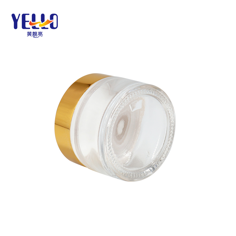 30g 50g Empty Clear Glass Empty Cream Jar Cosmetic Packaging