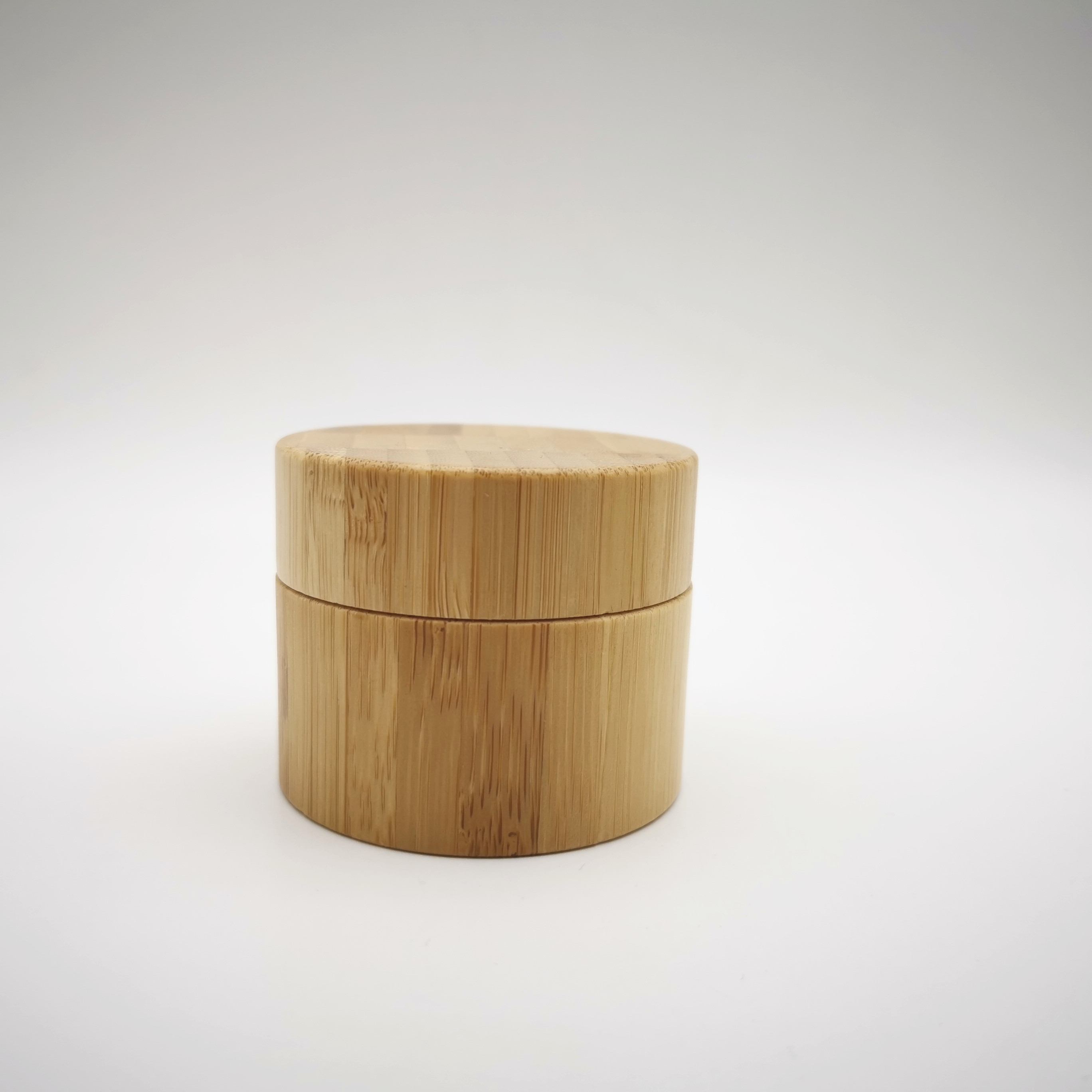 30g 50g Glass Cosmetic Containers Jars with bamboo wooden lid bamboo packaging tube wholesale glass jars