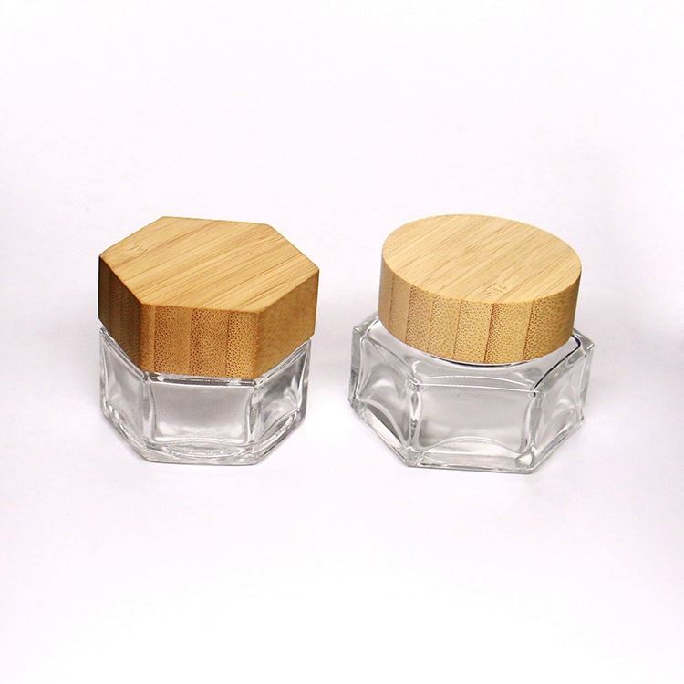 30g 50g Hexagonal Shape Skin Care Empty Jars For Lotions And Creams