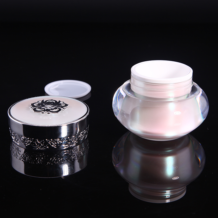 30g 50g Luxury Special Shape Acrylic Cosmetic Jar in Customized Color
