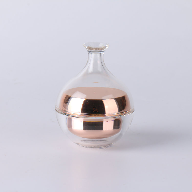 30g 50g Pink Pear Shape Cosmetic Cosmetic Acrylic Cream Jar With Pink Lids