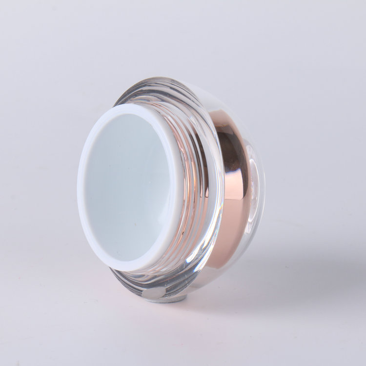 30g 50g Pink Pear Shape Cosmetic Cosmetic Acrylic Cream Jar With Pink Lids