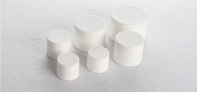 30g 50g Plastic PP White Cosmetic cream Jars