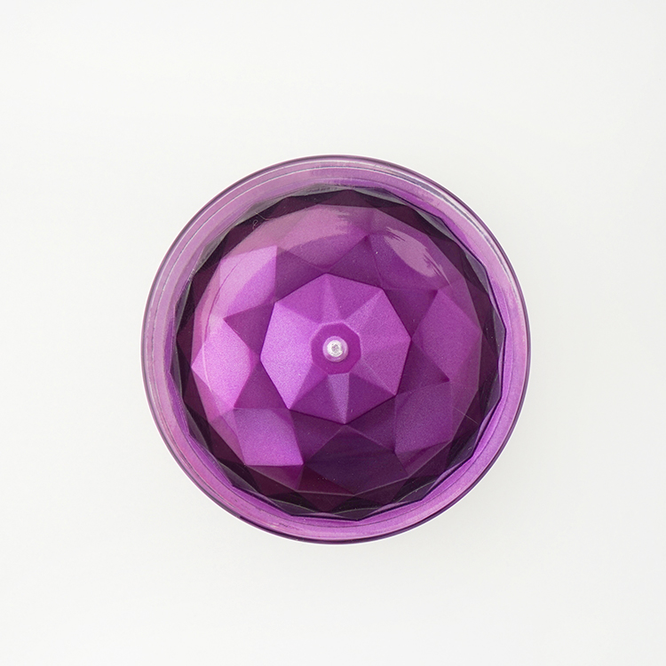 30g 50g Plastic purple cosmetic whitening cream jar acrylic straight round shape jar