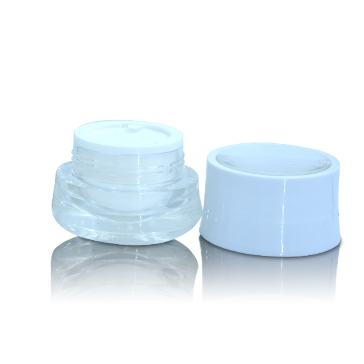 30g 50g Pretty High End Acrylic Plastic Skin Care Cream Jar With Screw Cap For Cosmetic Packaging