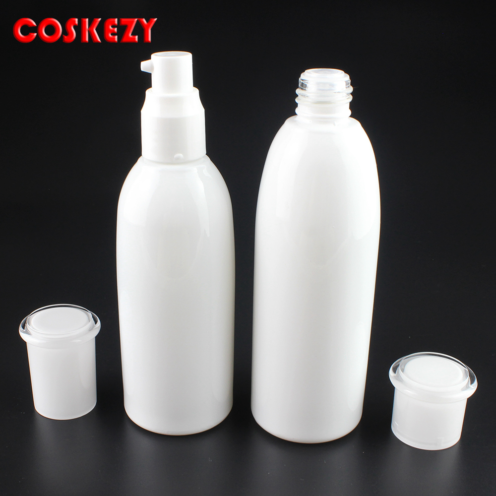 30g 50g Super White Glass Cosmetic Jar and 40ml 100ml 120ml Emulsion Pump Bottle