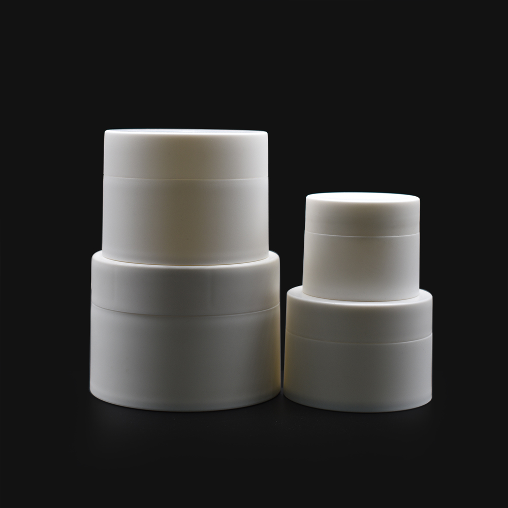 30g/50g White Plastic PP Cosmetic Jar Lotion Bottle Travel Empty Cream Sample Pot Lip Blam Makeup Containers