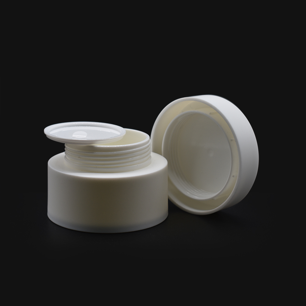 30g/50g White Plastic PP Cosmetic Jar Lotion Bottle Travel Empty Cream Sample Pot Lip Blam Makeup Containers