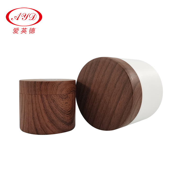 30g 50g Wooden Pattern PP Cream Jar Cosmetic Beauty Packing Factory Sale Manufacturer Customized Samples Jars Available