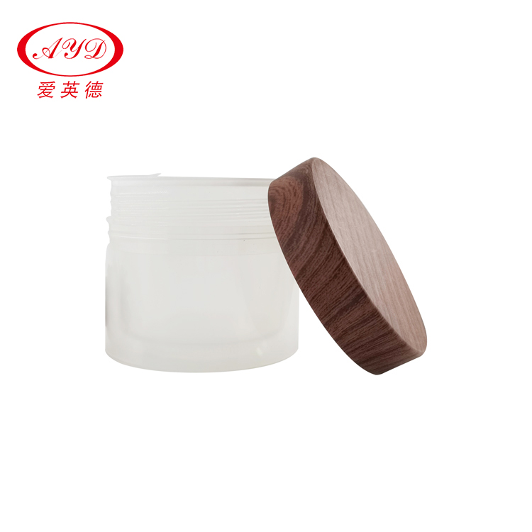 30g 50g Wooden Pattern PP Cream Jar Cosmetic Beauty Packing Factory Sale Manufacturer Customized Samples Jars Available