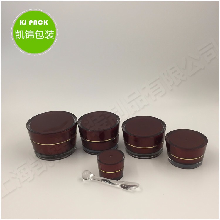30g 50g acrylic cream jar and small square acrylic containers for face cream cosmetic packaging