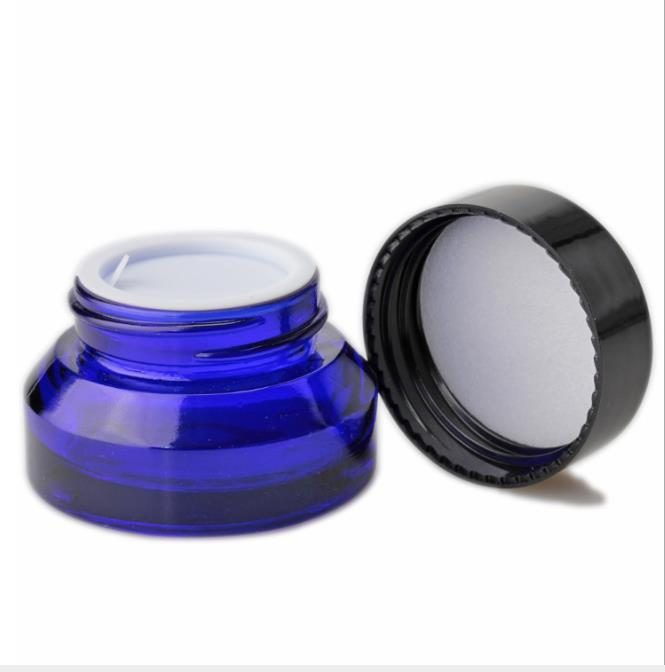 30g 50g amber jar cream Cosmetic Cream Slanted Oblique Shoulder Empty Glass Jar