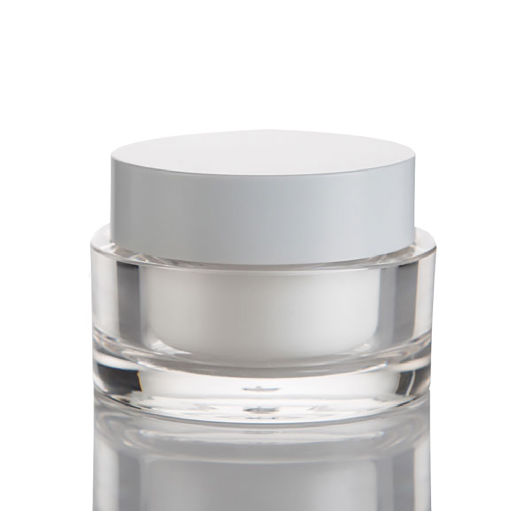 30g 50g clear  plastic acrylic cosmetic jar with PP plastic screw cap