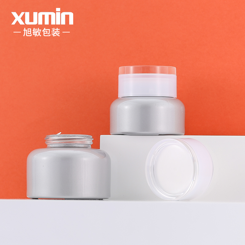 30g 50g cream jar custom glass jars and containers cosmetic glass jar with plastic lid