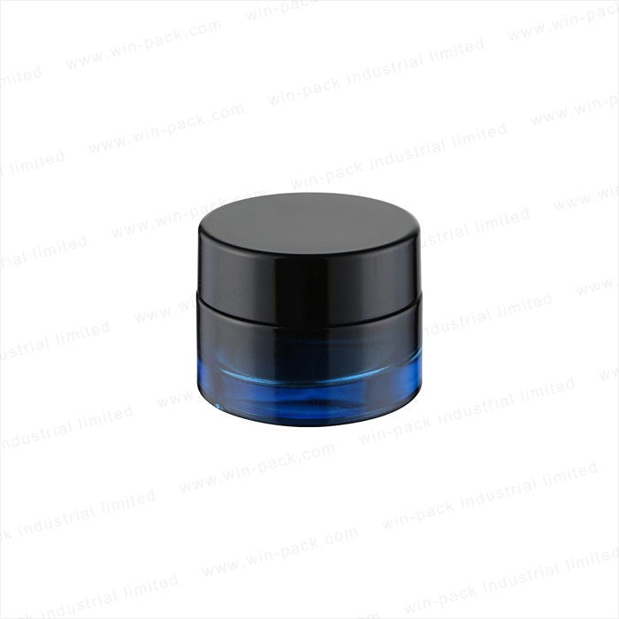 30g 50g custom empty luxury body cream cosmetic glass Double room jar with gradient color lucuxry cosmetic skincare jar