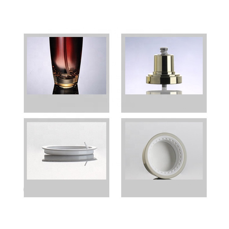 30g 50g custom luxury cosmetic gradient red container empty glass makeup cream jars