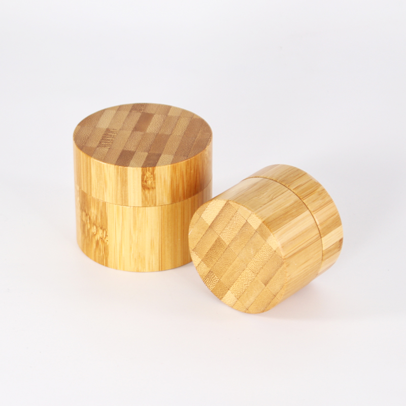 30g 50g eco-friendly plastic inner cosmetic cream jar with all-inclusive bamboo