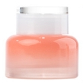 30g 50g empty round peach pink colour glass jar glass cosmetic jars with plastic cap for face cream
