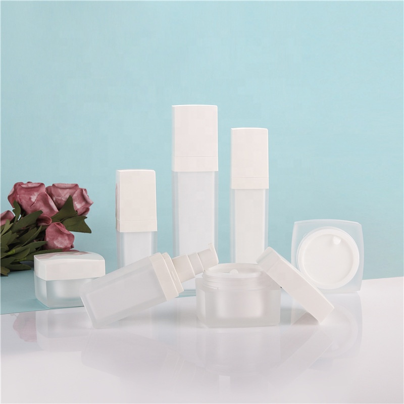 30g 50g luxury empty plastic makeup face cream containers acrylic powder jar 15g 100ml scrub container packaging bottles jars