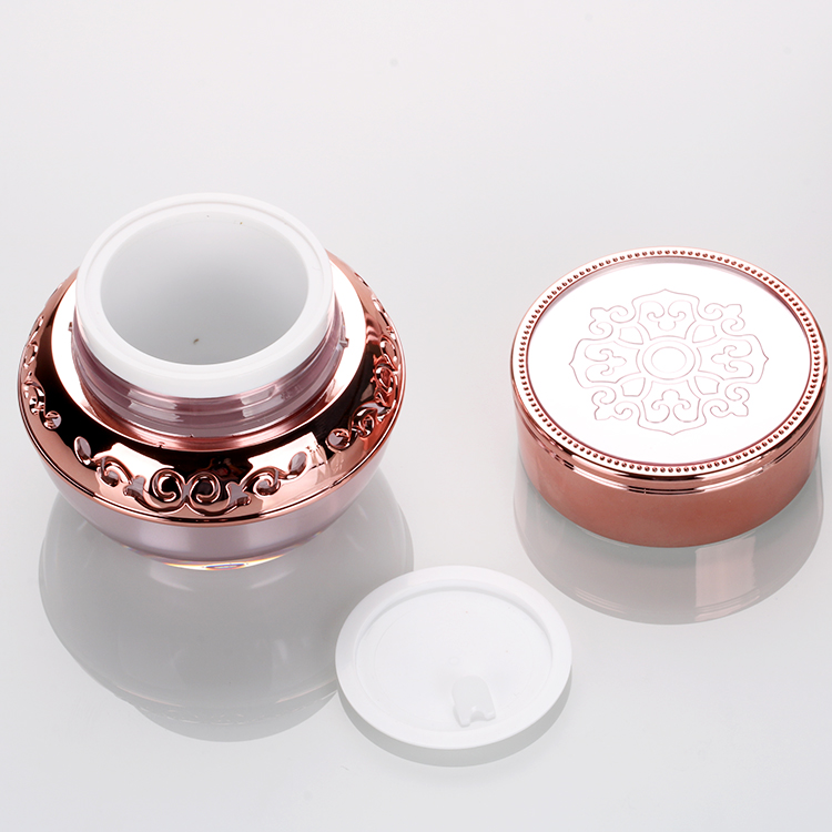 30g 50g luxury new design skin care cream jar cosmetic packaging set witn linner