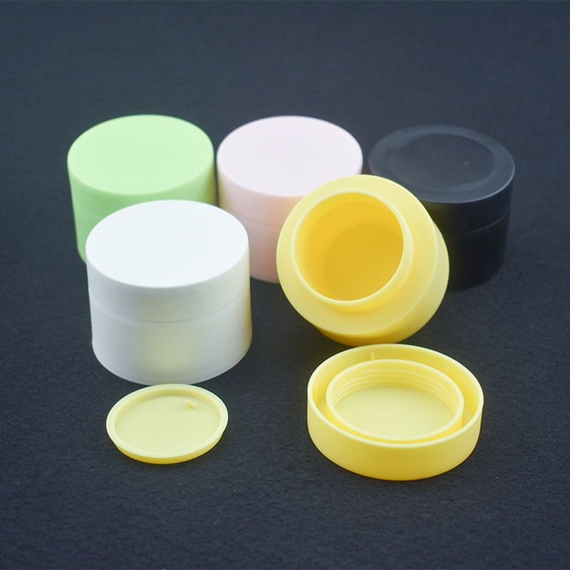 30g 50g matte white/black/yellow/pink/orange/green PP cream jar Cosmetic Container frosted jar