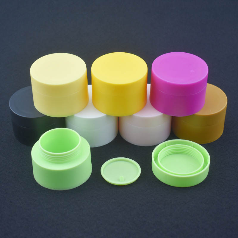 30g 50g matte white/black/yellow/pink/orange/green PP cream jar Cosmetic Container frosted jar