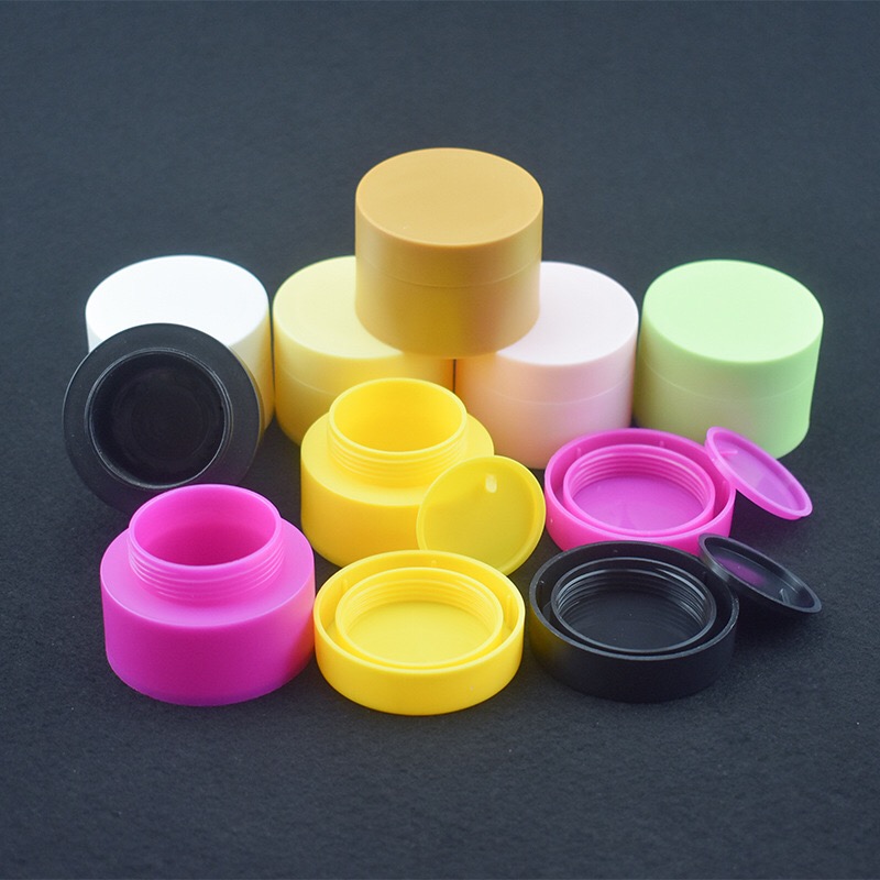 30g 50g matte white/black/yellow/pink/orange/green PP cream jar Cosmetic Container frosted jar