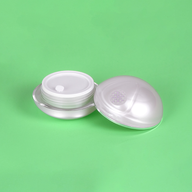 30g 50g pearl white kosmetik pot round luxury empty cream container acrylic cream jar for skin care packaging