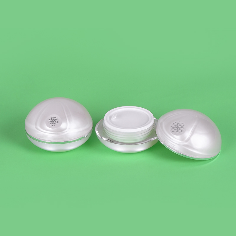 30g 50g pearl white kosmetik pot round luxury empty cream container acrylic cream jar for skin care packaging
