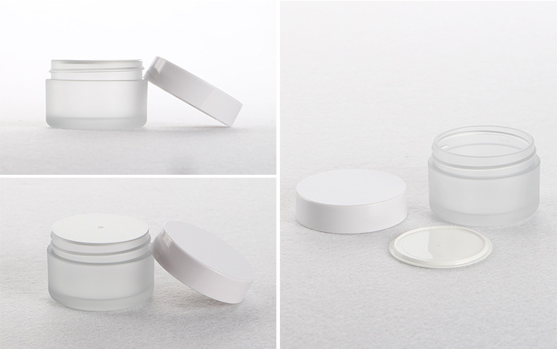 30g 50g pet black lids empty cosmetic wide mouth plastic cream jars