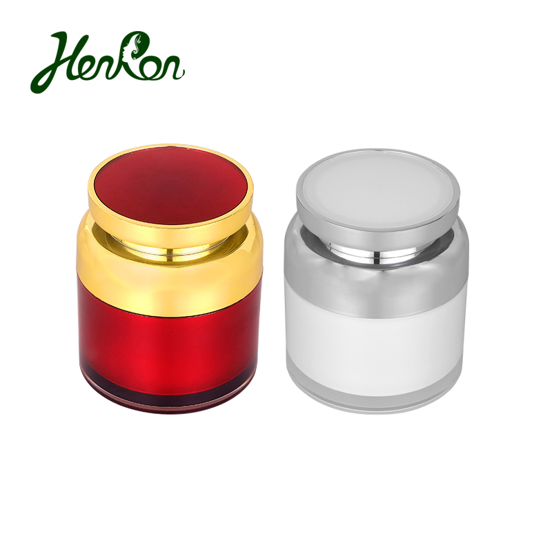 30g 50g ready to ship STOCK gold luxury cream jar empty face cream jar acrylic jars plastic empty container