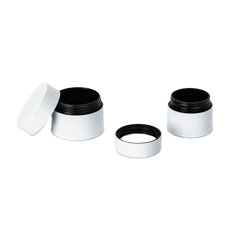 30g 50g white aluminum coated cream jar with PP plastic inner case