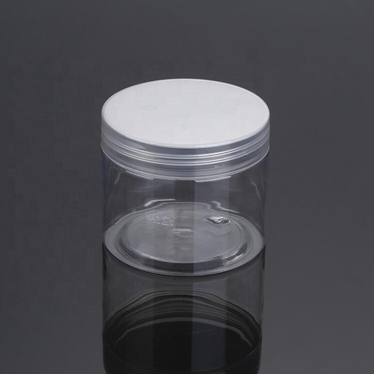 30g 50ml PET PP plastic empty cosmetic packaging clear body butter container jar white lid
