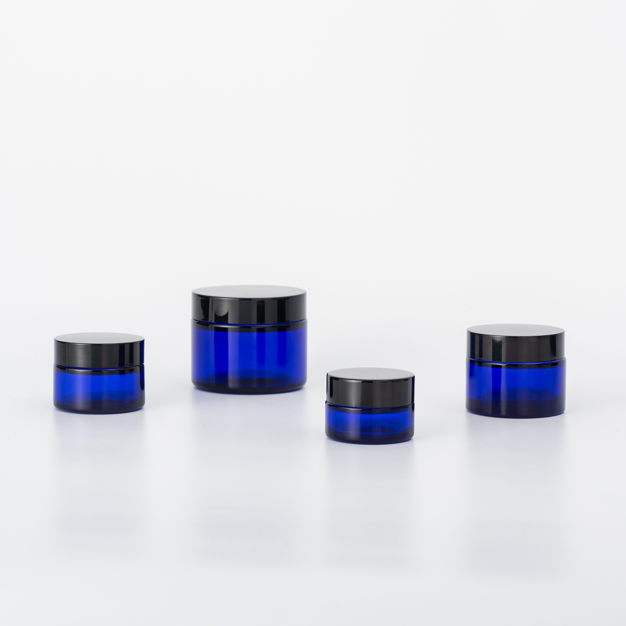 30g 60g 100g 120g cobalt blue glass cream jars blue cobalt glass jars blue glass jar